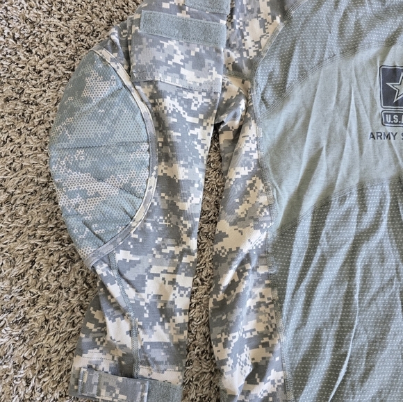 NWT U.S. Army Massif Long Sleeve Army Combat Shirt Sz M Strap On Sleeve Uniform - Picture 5 of 12